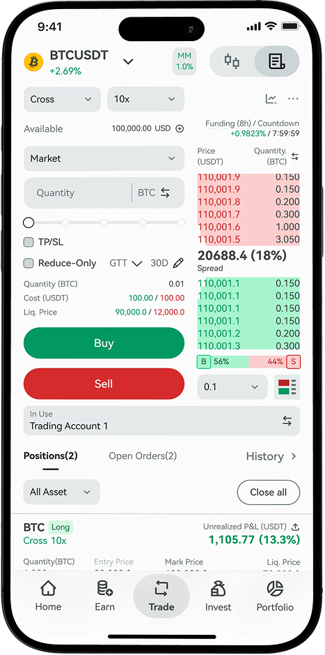 GRVT App Screen 2