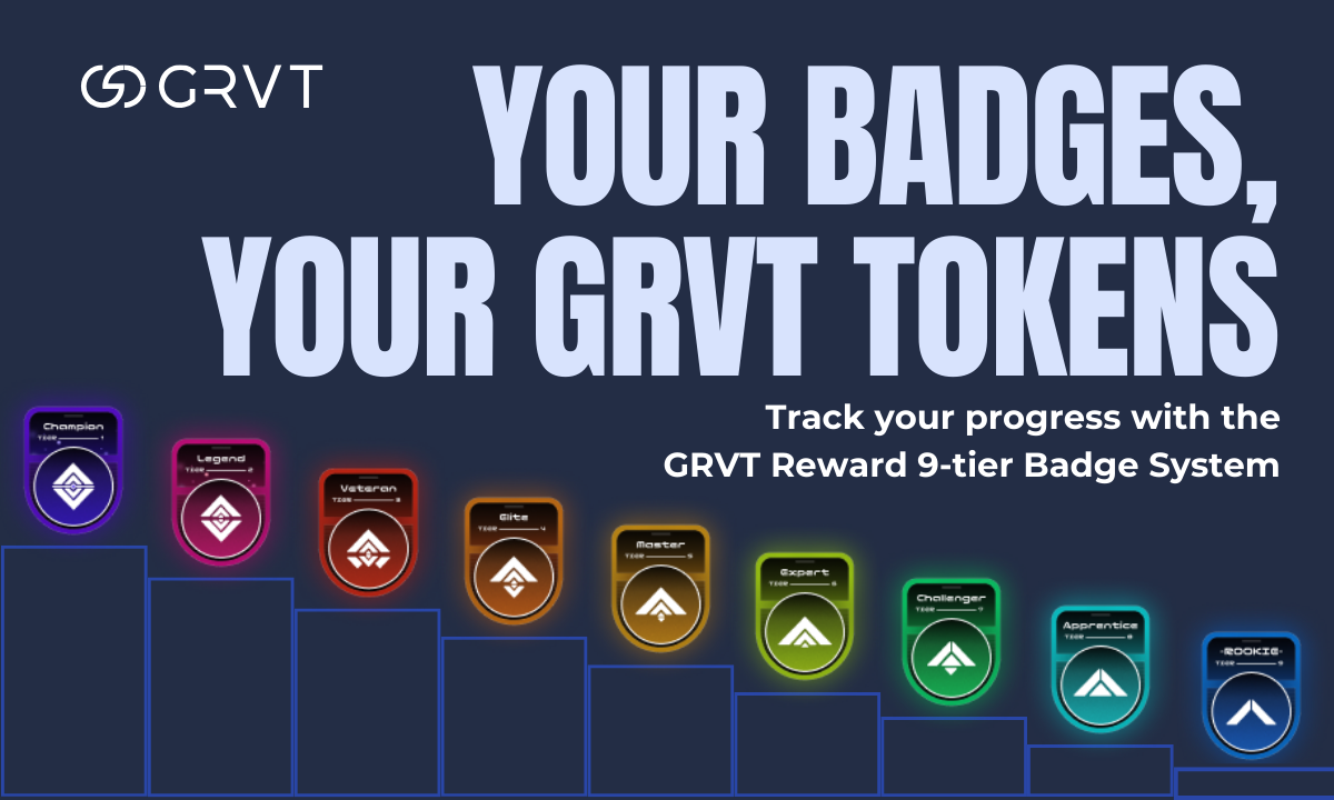 Your Badges, Your GRVT Tokens: Track Your GRVT Reward Airdrop Progress with New 9-Tier System