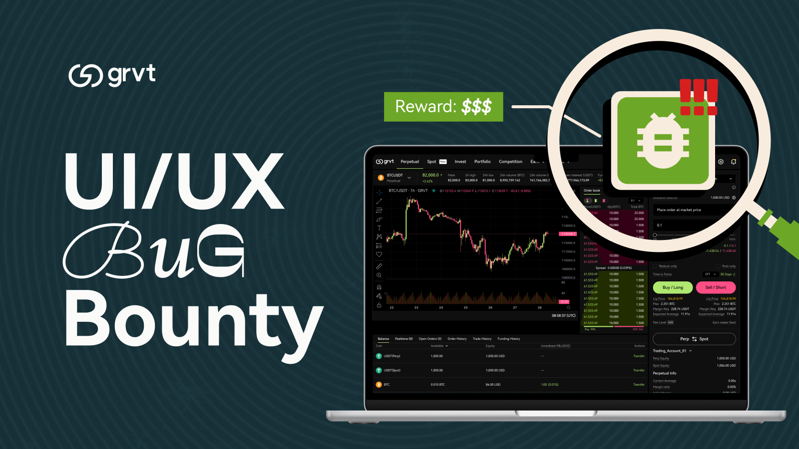 Test, Report, Earn: Grvt Bug Bounty for Web & PWA