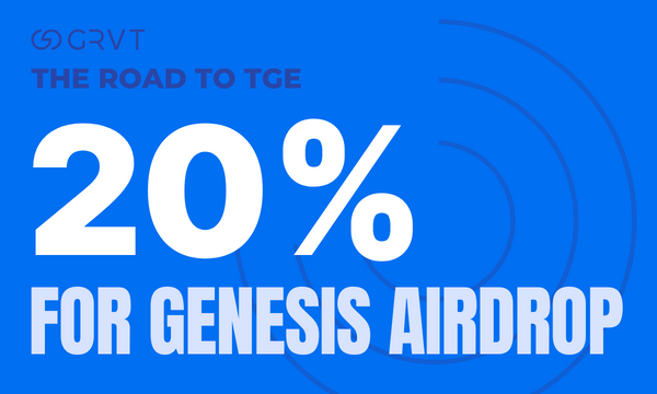 The Road to TGE: GRVT’s 20% Genesis Airdrop